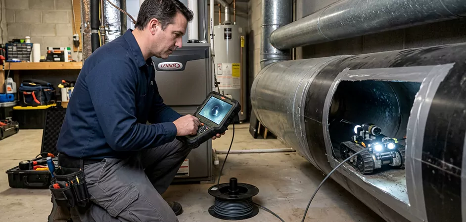 Robotic Duct Inspection in Rockville, MD