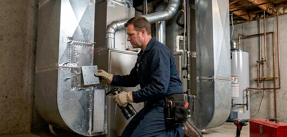Supply and Return Plenum Repair in Rockville