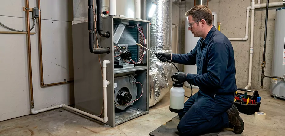 Air Handler Antimicrobial Treatment in Rockville