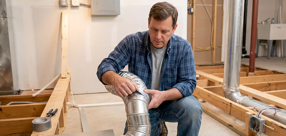 Exterior Dryer Vent Hood Replacement in Rockville