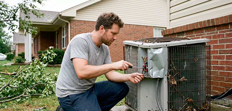 Storm Damage HVAC Restoration in Rockville