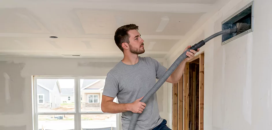 Multifamily New Construction Duct Cleaning in Rockville
